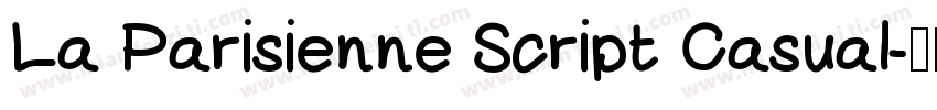 La Parisienne Script Casual字体转换